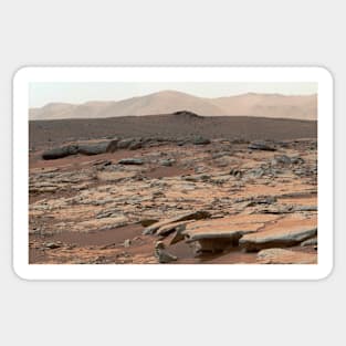 Erosion on Mars, Curiosity rover image (C023/5354) Sticker